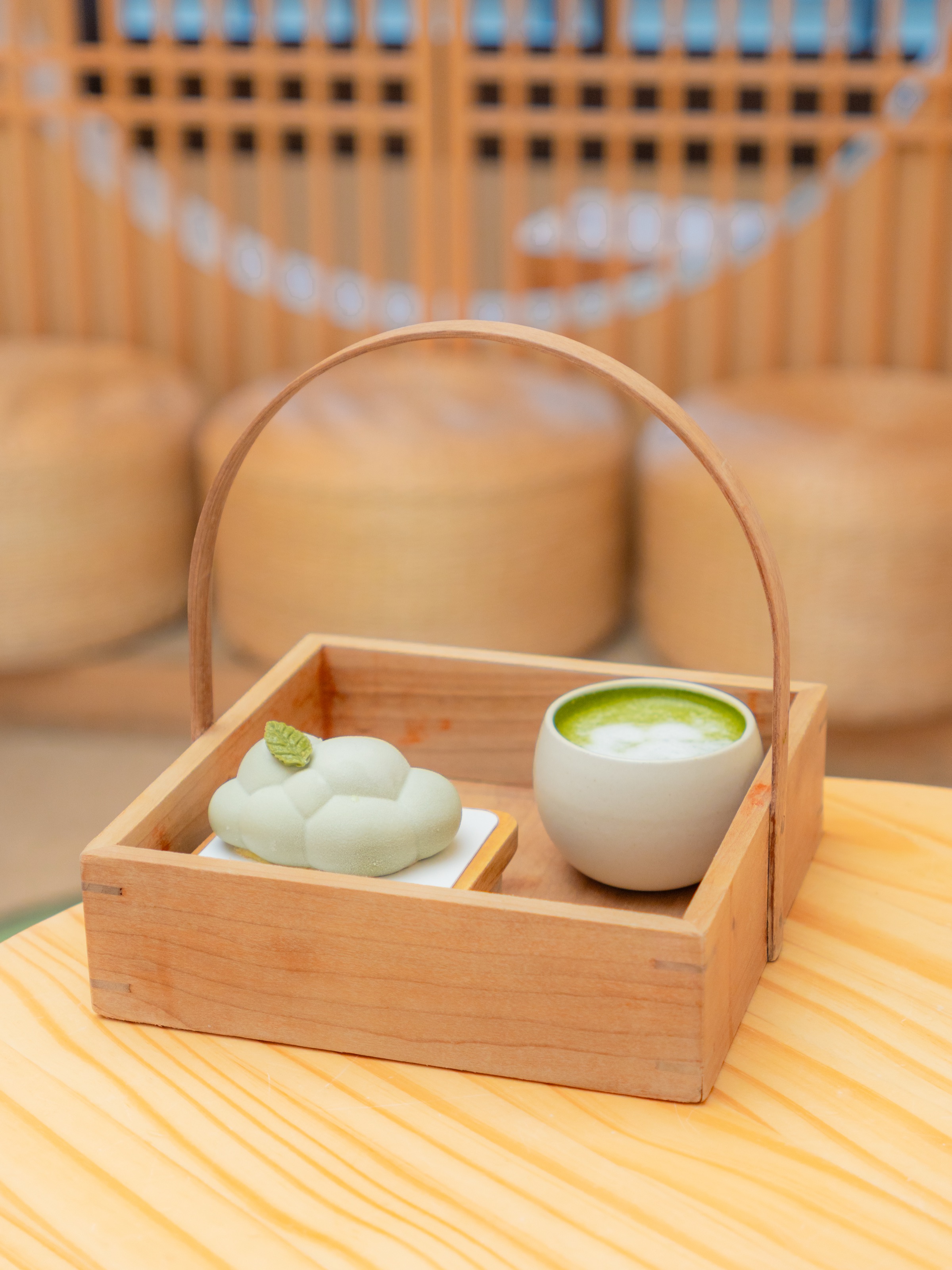 Matcha cake at a Kyoto tea house